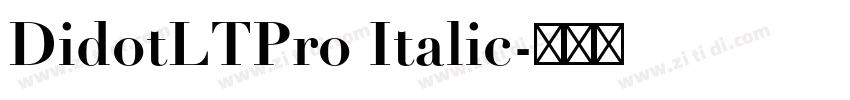DidotLTPro Italic字体转换